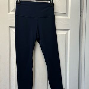 align lululemon true navy 7/8 25inch size 6
